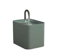 JINGYAN Dispensador de Agua para Perros Cat Water Fountain Auto Filter USB Electric Mute Cat Drinker Bowl 1.5L Recirculate Filtring Drinker for Cats Pet Water Dispenser(Green)