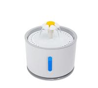 JINGYAN Dispensador de Agua para Perros USB Automatic Cat Water Fountain with LED Lighting 5 Pack Filters Dogs Cats Mute Drinker Pet Feeder Bowl Drinking Dispenser