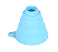 JINGYAN Embudos For Jars Soft Silicone Collapsible Funnel Flexible Large Liquid Transfer Home Portable.(Blue)