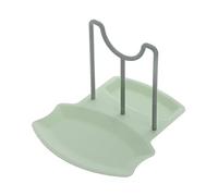 JINGYAN Escurridores de platos Dish Rack Storage Pot Lid Kitchen Organizer Countertop Punch-free Spoons Pad Bracket Home Shelf Accessories(Green)