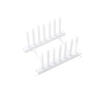 JINGYAN Escurridores de platos Kitchen Pot Lid Holders Multifunctional Storage Bookshelf Rack Cooking Spoon Dish Pan Cover Stand Organizer Tools(White)