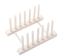 JINGYAN Escurridores de platos Pot Lid Holders Extendable Multipurpose Steamer Rack Pans Glasses Holder Flexible Plate Organizer Kitchen Storage(Beige)