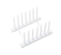 JINGYAN Escurridores de platos Pot Lid Holders Extendable Multipurpose Steamer Rack Pans Glasses Holder Flexible Plate Organizer Kitchen Storage(White)