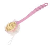 JINGYAN Esponjas para baños Shower Brush, Long Handle, Bath Massage, Back Cleaning, Household Scrubbing, Magic, Flower(Pink)