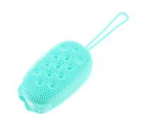 JINGYAN Esponjas para baños Silicone Body Scrubber Shower Exfoliating Scrub Sponge Bubble Bath Brush Massager Skin Cleaner Cleaning Pad Bathroom Accessories(Grijs)