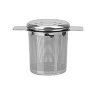 JINGYAN Filtros de té Tea Infuser Stainless Steel Coffee Mesh Filter Double Handle Leaf Strainer Teapot Drinking Household Restaurant