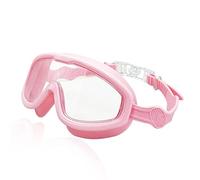 JINGYAN Gafas de natación Big Frame Swim Goggles Anti Fog Wide View Swimming Gear Glasses for Swimming Pool(Pink)