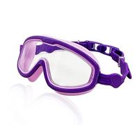 JINGYAN Gafas de natación Big Frame Swim Goggles Anti Fog Wide View Swimming Gear Glasses for Swimming Pool(Purple)