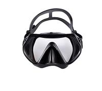 JINGYAN Gafas de natación Diving Goggles Tempered Glass HD For Men Swim Mask Integrated Professional Swimming Glasses Equipment(Schwarz)