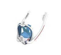 JINGYAN Gafas de natación Diving Mask Double Snorkel Full Anti-Fog Snorkeling Swimming Underwater Respirator Equipment(D,L/XL)