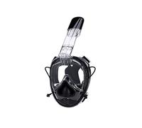 JINGYAN Gafas de natación Diving Mask Full One-Piece Gasbag Anti-Fog Snorkeling For Adults(Schwarz)