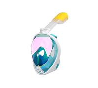 JINGYAN Gafas de natación Diving Mask Underwater Anti Fog Full Snorkeling Set with Anti-Skid Ring Snorkel(C,S/M)