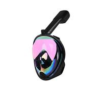JINGYAN Gafas de natación Diving Mask Underwater Anti Fog Full Snorkeling Set with Anti-Skid Ring Snorkel(B,S/M)