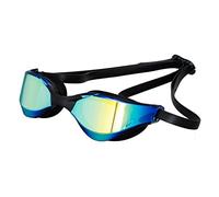 JINGYAN Gafas de natación Silicone Swimming Goggles Waterproof Plating Double Glasses Men Lens Pool Eyewear(Schwarz)