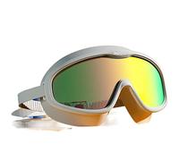 JINGYAN Gafas de natación Swimming Goggles Adult Men Glasses Protection Diving Water Sports Eyewear(White)