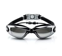 JINGYAN Gafas de natación Swimming Goggles Men Pool Earplug Glasses Waterproof Water Sports Eyewear