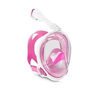 JINGYAN Gafas de natación Underwater Scuba Anti-Fog Anti-Leak Full Snorkel Mask Flat Crystal Lens Broad Vision Swimming Equipment for Adult Youth(D,L/XL)