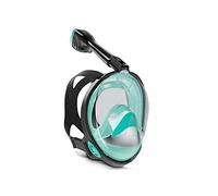 JINGYAN Gafas de natación Underwater Scuba Anti-Fog Anti-Leak Full Snorkel Mask Flat Crystal Lens Broad Vision Swimming Equipment for Adult Youth(A,S/M)