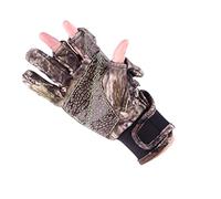 JINGYAN Guantes de Pesca Two Sizes Fishing Glove Trekking Pole Warm and Thick Touch Screen Gloves for Men and Women in Autumn and Winter(L)