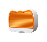 JINGYAN Jaboneras Travel Business Hotel Portable Wall-Mounted Soap Box Bathroom Toilet Punch-Free Flip-Type Drain(Orange)
