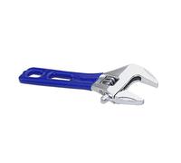 JINGYAN Llaves Adjustable Wrench Blue Grips Max Opening Universal Nut Spanner Hand Tools Bathroom adjustable wrench wide mouth sanitary
