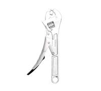 JINGYAN Llaves Adjustable Wrench | Precise Jaw Design Grip In Tight Spaces | Measurement Scales for Easy Sizing Of Diameters, Carbon Steel7*2.5cm