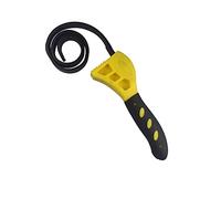 JINGYAN Llaves Llave de correa Extractor filtro aceite Correa inglesa cadena Abridor ajustable Cartucho Herramienta desmontaje(Yellow)
