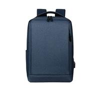 JINGYAN Mochila para Hombre 1pc Laptop Waterproof Bagpack Teens Shoulders Bag Logo Sacs À Dos(Blue)