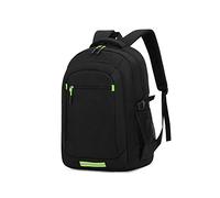 JINGYAN Mochila para Hombre Nylon Laptop Backpack School Bag Student Travel Leisure Sports Portable Lightweight Office Business Work(Green)