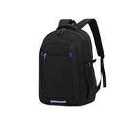 JINGYAN Mochila para Hombre Nylon Laptop Backpack School Bag Student Travel Leisure Sports Portable Lightweight Office Business Work(Blue)