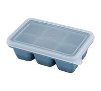 JINGYAN Moldes para helados 1pc Tray With Lid Ice Cream Mold Bucket Maker Cooler Wine Freezer Kitchen Blue Multi-colore and Red(Blue)