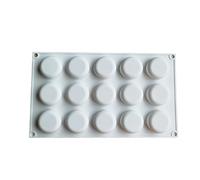 JINGYAN Moldes para helados Flat round silica gel cake mold, used for DIY chocolate mousse jelly pudding ice cream dessert bread baking pot tool