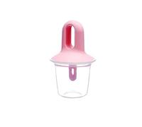 JINGYAN Moldes para helados Mini Popsicle Mold Ice Cream Ball Machine Fruit Milk Shake DIY Self made(Pink)