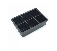 JINGYAN Moldes y bandejas para hielo Grid Big Ice Tray Mold Box Large Food Grade Silicone Cube Square Bar Pub Wine Blocks Maker Model