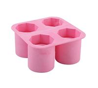 JINGYAN Moldes y bandejas para hielo Ice Cup Mould Silicone Cube Mold Shot Glasses Cylindrical Water Molds