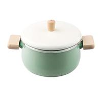 JINGYAN Ollas rectas Casserole porcelain soup pot milk household thickened rice paste enamel stew anti-scalding