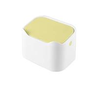 JINGYAN Papeleras Papelera de escritorio para sala de estar creativa para el hogar, Mini papelera de plástico para oficina, papelera pequeña para mesa de té, cesta de papel