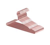 JINGYAN Perchas para Trajes Aluminium Alloy Clothes Hanger 10pcs Coat Anti-Slip Seamless Metal Drying Rack Wardrobe Organizer Clothing Hangers(SCYJ-Silver-10)