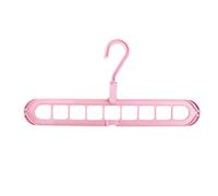 JINGYAN Perchas para Trajes Magic Multi-Port Support Hangers For Clothes Drying Rack Multifunction Plastic Hanger Storage(Pink)