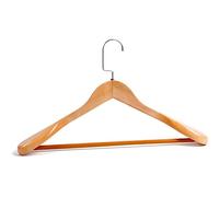 JINGYAN Perchas para Trajes Premium Wooden Hangers - 360-Degree Rotatable Hook Durable & Slim Shoulder Grooves Non-Slip Lightweight for Coats, Suits, Pant and Jackets