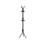 JINGYAN Perchas para Trajes Rack Coat Hanger Hat Clothes Tree Stand Standing Floor Metal Hanging Organizer Hangable and Bag(Schwarz)