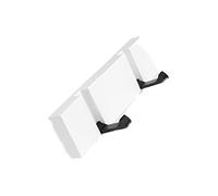 JINGYAN Percheros Door back hook creative wall hanging coat on the hole-free hanger(White,5 Hooks)