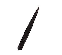 JINGYAN Pinzas Anti-static Curved Straight Black Tweezer Nail Art Beads Nipper Picking Eyelash Clip Sequins Rhinestones Tool