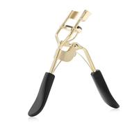 JINGYAN Pinzas Eyelash curler Curling lasting Not clip eyelid make-up beauty tool portable eyelash send pad Eyebrow Tweezer(Gold)