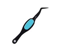 JINGYAN Pinzas Stainless steel soft grip process tweezers cross lock reverse precision for eyelash and nail decoration(01)
