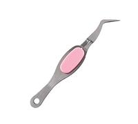 JINGYAN Pinzas Stainless steel soft grip process tweezers cross lock reverse precision for eyelash and nail decoration(03)