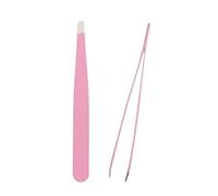 JINGYAN Pinzas Tweezers Eyebrow Tweezer Set Stainless Professional Eye Lashes Extension Tongs Scissors Cosmetic Tools(Schwarz)