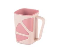 JINGYAN Portacepillos de Dientes 400ml Lemon Wash Cup Household Brushing Simple Plastic Tooth Bathroom Mouthwash Practical Mouth(Pink)