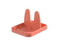 JINGYAN Portacucharas Kitchen Spoon Holders Fork Spatula Rack Shelf Organizer Plastic Spoon Rest Chopsticks Holder Non-Slip Spoons Pad Kitchen Holders(Pink)