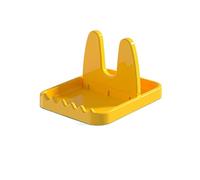 JINGYAN Portacucharas Kitchen Spoon Holders Fork Spatula Rack Shelf Organizer Plastic Spoon Rest Chopsticks Holder Non-Slip Spoons Pad Kitchen Holders(Yellow)